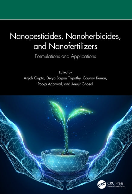 Book cover of: Nanopesticides, Nanoherbicides, and Nanofertilizers. By: Anjali Gupta