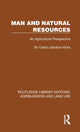 Book cover of: Man and Natural Resources. By: Cedric Stanton Hicks