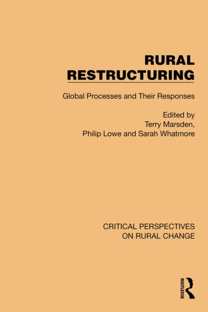 Book cover of: Rural Restructuring. By: Terry Marsden