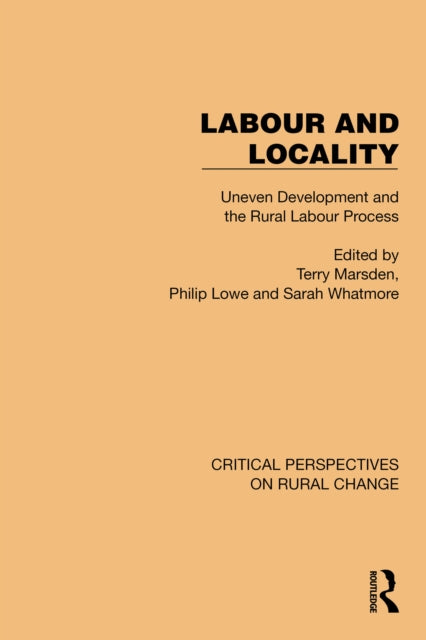 Book cover of: Labour and Locality. By: Terry Marsden