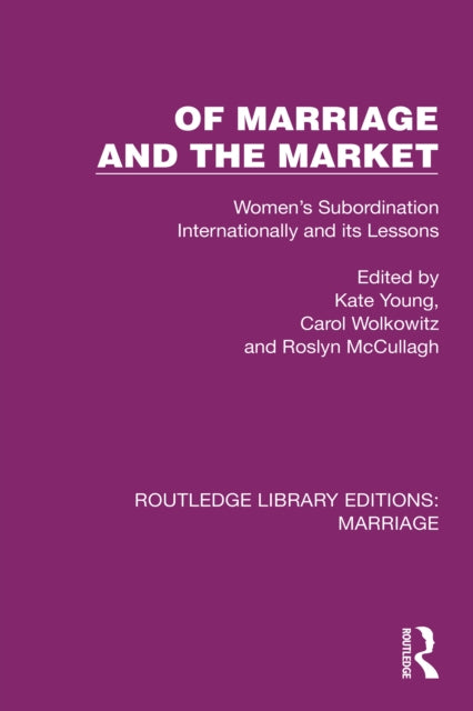 Book cover of: Of Marriage and the Market