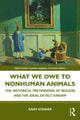 Book cover of: What We Owe to Nonhuman Animals. By: Gary Steiner