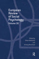 Book cover of: European Review of Social Psychology: Volume 30. By: Miles Hewstone