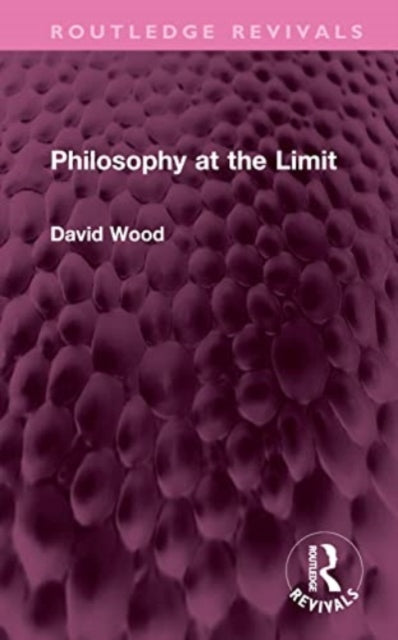 Book cover of: Philosophy at the Limit. By: David Wood