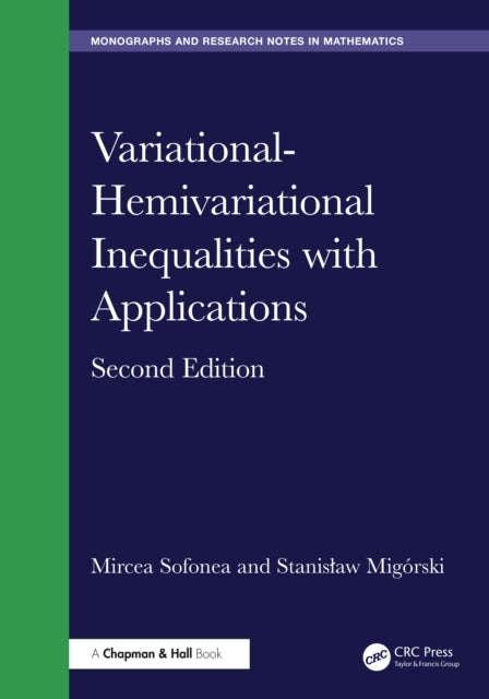 Book cover of: Variational-Hemivariational Inequalities with Applications