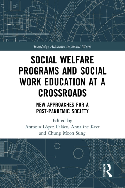 Book cover of: Social Welfare Programs and Social Work Education at a Crossroads. By: Antonio López Peláez