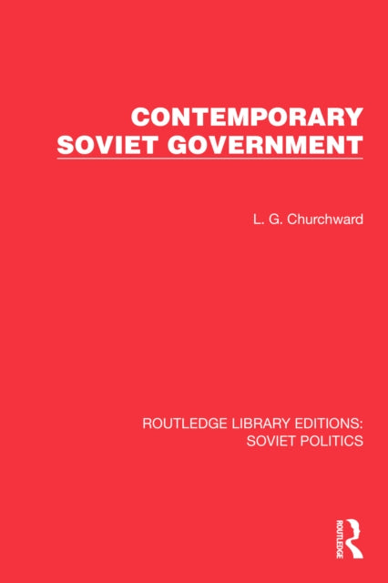 Book cover of: Contemporary Soviet Government