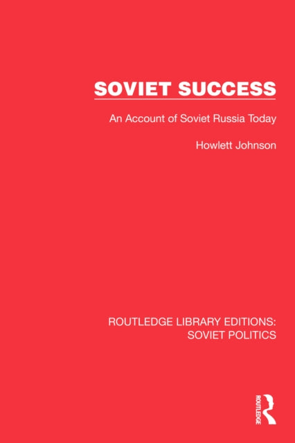 Book cover of: Soviet Success. By: Hewlett Johnson