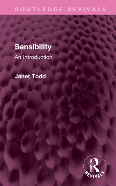 Book cover of: Sensibility. By: Janet Todd