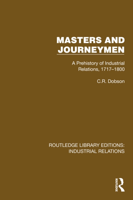 Book cover of: Masters and Journeymen