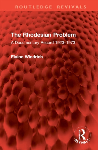 Book cover of: Rhodesian Problem. By: Elaine Windrich
