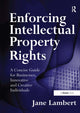 Book cover of: Enforcing Intellectual Property Rights. By: Jane Lambert