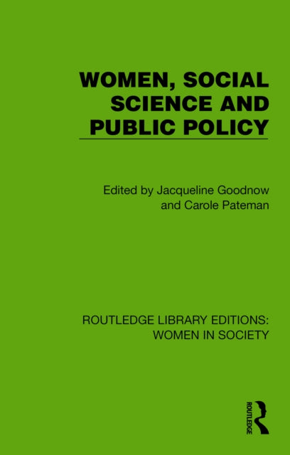 Book cover of: Women, Social Science and Public Policy