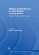 Book cover of: Ashgate Critical Essays on Early English Lexicographers. By: Anne C. McDermott