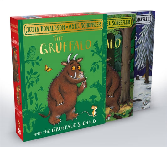 Book cover of: Gruffalo and the Gruffalo's Child Board Book Gift Slipcase. By: DONALDSON, JULIA