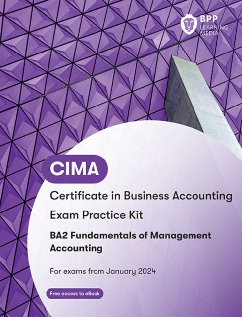 Book cover of: CIMA BA2 Fundamentals of Management Accounting. By: BPP Learning Media