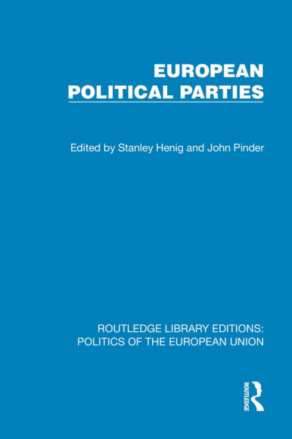 Book cover of: European Political Parties