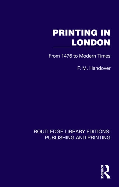 Book cover of: Printing in London