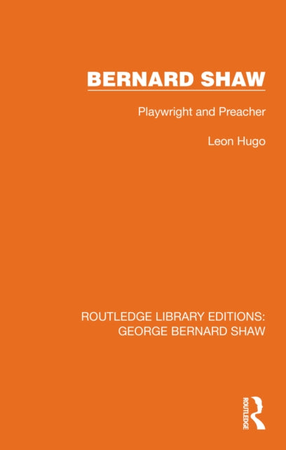 Book cover of: Bernard Shaw