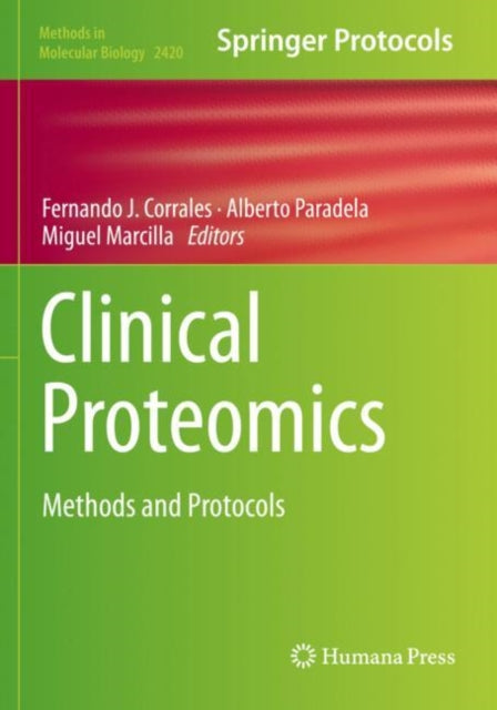 Book cover of: Clinical Proteomics. By: Fernando J. Corrales