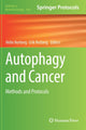 Book cover of: Autophagy and Cancer. By: Helin Norberg