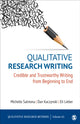 Book cover of: Qualitative Research Writing. By: Michelle Suzanne Salmona