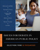 Book cover of: Issues for Debate in American Public Policy. By: The Cq CQ Researcher