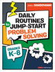 Book cover of: Daily Routines to Jump-Start Problem Solving, Grades K-8. By: John J. SanGiovanni