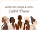 Book cover of: Women With Grace & Hustle Content Planner. By: Brandy Matthews