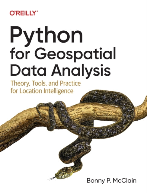 Book cover of: Python for Geospatial Data Analysis. By: Bonny McClain