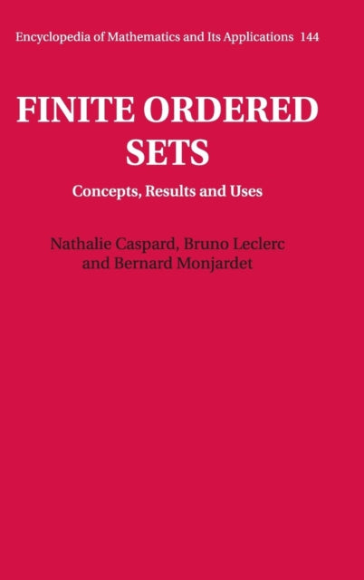Book cover of: Finite Ordered Sets. By: Nathalie Caspard
