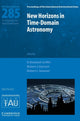 Book cover of: New Horizons in Time Domain Astronomy (IAU S285)