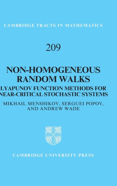 Book cover of: Non-homogeneous Random Walks. By: Mikhail Menshikov