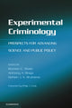 Book cover of: Experimental Criminology. By: Brandon C. Welsh