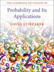 Book cover of: Cambridge Dictionary of Probability and its Applications. By: David Stirzaker