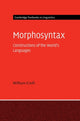 Book cover of: Morphosyntax. By: William Croft