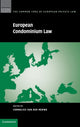 Book cover of: European Condominium Law. By: Cornelius Van Der Merwe