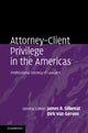 Book cover of: Attorney-Client Privilege in the Americas. By: James R. Silkenat