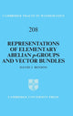 Book cover of: Representations of Elementary Abelian p-Groups and Vector Bundles. By: David J. Benson