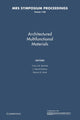 Book cover of: Architectured Multifunctional Materials: Volume 1188. By: Yves J. M. Brechet