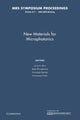 Book cover of: New Materials for Microphotonics: Volume 817. By: Jung H. Shin