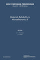 Book cover of: Materials Reliability in Microelectronics II: Volume 265. By: C. V. Thompson