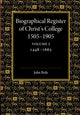 Book cover of: Biographical Register of Christ's College, 1505-1905: Volume 1, 1448-1665. By: John Peile