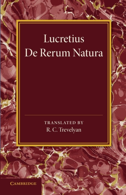 Book cover of: Lucretius. By: Titus Lucretius Carus