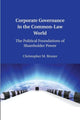 Book cover of: Corporate Governance in the Common-Law World. By: Christopher M. Bruner
