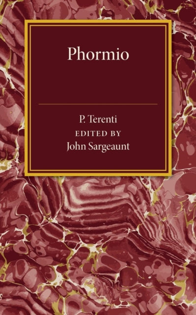 Book cover of: Phormio. By: John Sargeaunt