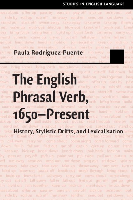 Book cover of: English Phrasal Verb, 1650–Present. By: Paula Rodríguez-Puente