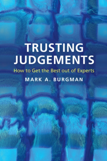 Book cover of: Trusting Judgements. By: Mark A. Burgman