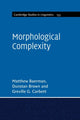 Book cover of: Morphological Complexity. By: Matthew Baerman
