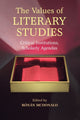 Book cover of: Values of Literary Studies. By: Rónán McDonald